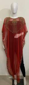 Black Friday <b>Sale</b> Beachwear Net Kaftan <b>Poncho</b> Sexy Hand-Embroidered Shrug Women Clothing Dress Maxi Evening Style Vacation Wear - Product Image 4