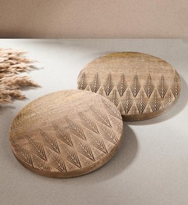 Round Shape Wood Coasters Set Of 4 Perfect For <b>Table</b> Decor Coaster Premium Drink <b>Protector</b> for Stylish Home Decor Gifts Coasters - Product Image 1