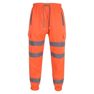 กางเกงคาร์โก้ผู้ชาย Hi Vis Viz รุ่นหนา ผ้าฟลีซเนื้อแน่น ระบายอากาศได้ดี แห้งเร็ว เหมาะสำหรับงานหนัก พร้อมโลโก้สะท้อนแสง เสื้อผ้าเพื่อความปลอดภัย - Product Image 1