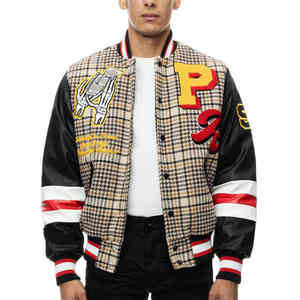 Meilleure vente de haute qualité chenille broderie hommes collège personnalisé baseball Bomber Letterman cuir veste universitaire pour hommes - Product Image 1