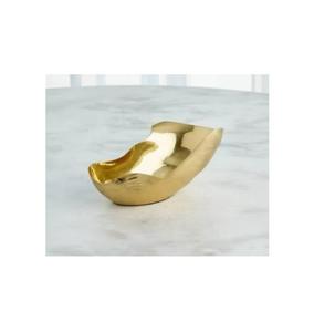 Plato de Metal para servir, cuenco de frutas de lujo, artesanías, plato de lujo, fechas, aperitivos, plato de galletas, cuencos decorativos con acabado dorado - Product Image 1