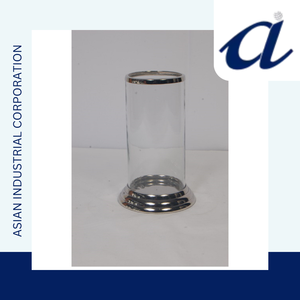 Bougeoir en verre à prix abordable avec bougeoir en verre de forme ronde fait main de style vintage à vendre - Product Image 3