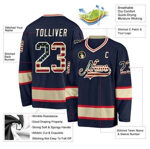 Jersey de Hockey Profesional de Alta Calidad en Poliéster Personalizado con Etiquetas Privadas - Product Image 2