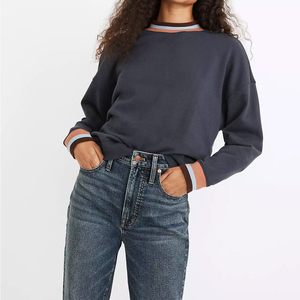 Sudaderas de Manga Larga de Algodón 100% Hechas a Medida para Mujer, Ropa Urbana para Invierno, Uso en Exteriores, Logotipo Frontal - Precio al por Mayor - Product Image 1