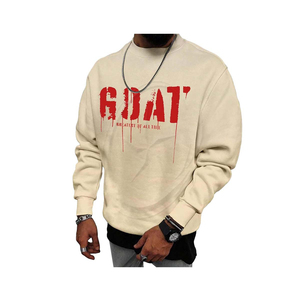 Sudadera con estampado gráfico con forro térmico de gran tamaño transpirable de manga larga personalizada para hombre - Product Image 1