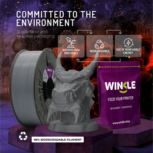 Filamento WINKLE PLA PRO 1.75mm 1kg para Impresora 3D FDM, Resistencia Térmica Superior 95C HDT, Fabricación Europea, Tolerancia de 0.05mm, Fácil de Usar - Product Image 5