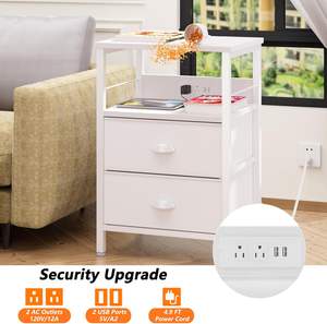 Wholesale Wooden Nightstand <b>Bedside</b> Furniture <b>Table</b> MDF <b>Bedside</b> <b>Table</b> Night Stand Home Furniture Bedroom Furniture - Product Image 1