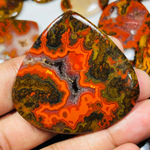 ตะเข็บอาเกตคาโบชองธรรมชาติเกรด AAA อัญมณีหลวมคุณภาพสูงสำหรับทำเครื่องประดับทุกขนาดและรูปทรง - Product Image 3