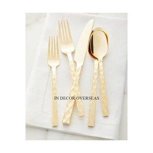 Asas de diseñador elegantes con recubrimiento en polvo de Color negro para vajilla de acero inoxidable pulido brillante plateado, juego de cubiertos - Product Image 4