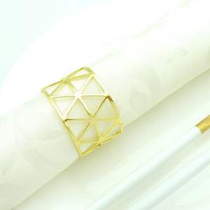 <b>Established</b> Custom Rings for Napkin Wholesale Supplies Metal Napkin Rings Best Selling Good Quality Decorative Napkin Ring - Product Image 3