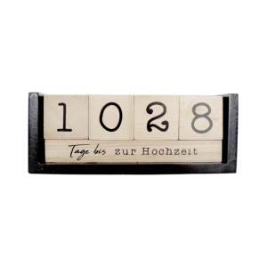 Calendrier de compte à rebours de Noël minimaliste en bois, style compteur de jours - Product Image 6