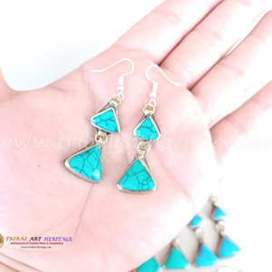 ต่างหูแบบชนเผ่า kuchi ของอัฟกานิสถานเครื่องประดับแฟชั่นทำด้วยมือแบบดั้งเดิมสำหรับผู้หญิง - Product Image 2