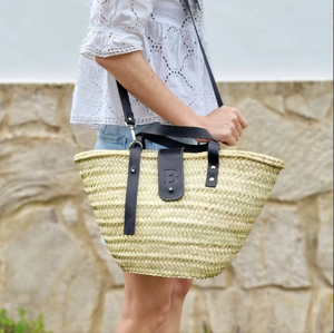 Bolsa de Paja Tejida de Alta Calidad, Cesta Marroquí Personalizada - Product Image 1