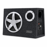 Caja de Subwoofer Activo para Auto de 10 Pulgadas, 118, 12V, USB, SD, MP3, Amplificador Incorporado, Altavoz de Bajos, Sistema de Audio para Auto