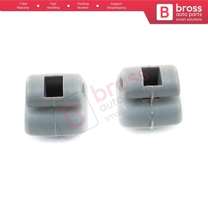 BSR502 2 Piezas Ganchos para Visera Parasol Color Gris para W123 W124 W126 W201 190 W140 - Product Image 2