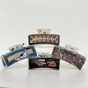 มาใหม่สไตล์ตะวันตกทําด้วยมือเครื่องมือหนังผมกรงเล็บคลิปจริงทําด้วยมือหนังผมPinsอุปกรณ์เสริมสําหรับผู้หญิงและสาว - Product Image 4