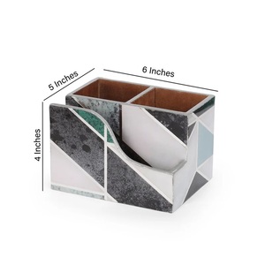Soporte/soporte para cubiertos de madera MDF de diseño de mármol con organizador de mango de revestimiento de esmalte especial para mesa de comedor uso en cocina - Product Image 2
