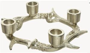 Portavelas de Metal para decoración navideña y portavelas navideño, soporte cónico, candelabro de Color dorado, linterna decorativa - Product Image 2