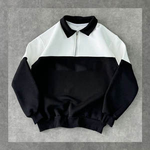 เสื้อเชิ้ตผู้ชายผ้าเฟรนช์เทอร์รี่แบบสั่งทำพิเศษ น้ำหนัก 220 กรัม ดีไซน์ซิป ¼  ปักโลโก้ ผ้าถักเนื้อแน่น ความยาวปกติ แบบสวมหัว ผ้าฝ้าย 100% - Product Image 6