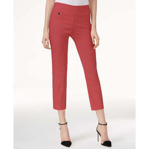 Pantaloni Capri a Vita Alta Alfani da Donna, Rosa, Taglia 4P, Stile Elegante da Ufficio con Controllo Pancia - Product Image 1