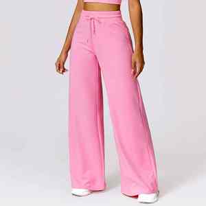 High Quality Women's Winter Jogger Sweatpants Regular-Fit <b>Elastic</b> Waist Custom Casual Breathable Straight Leg Mid <b>Waistband</b> - Product Image 6