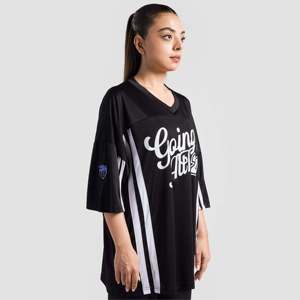 ชุดเสื้อเจอร์ซีย์แบบครบชุด-สีดำ โพลีเอสเตอร์ผสมคอตตอน เสื้อกีฬา กางเกงขาสั้น กางเกงขายาว-XL ระบายอากาศได้ดี น้ำหนักเบา พิมพ์ลายหมายเลข - Product Image 3