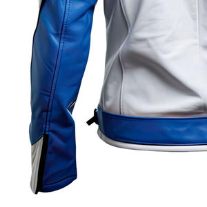 Chaqueta de bombardero de cuero con soporte de cremallera personalizada de fabricante al por mayor chaqueta de invierno de retales personalizada transpirable a prueba de viento para hombres - Product Image 6