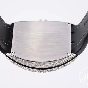 Reloj Mecánico Automático de Lujo Hip Hop con Correa Negra, Reloj para Hombre con Diamantes Moissanite VVS1 Incrustados - Product Image 5