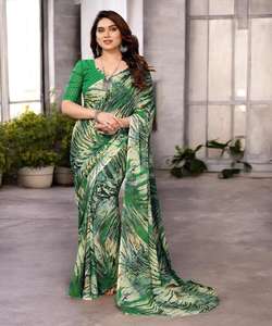 Exclusivo Sari de seda Kanjivaram para mujer con trabajo pesado tradicional y aspecto elegante para fiesta de boda Sari / Shari - Product Image 2