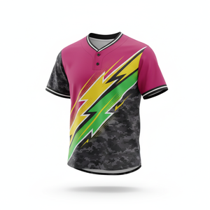 Agresivo Lightning Strike Baseball Jersey Equipo Atlético/Ropa informal - Product Image 5