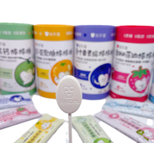 Diverses saveurs Bonbons à mâcher personnalisés Emballage unique 6G Sucettes pour enfants protégeant les dents - Product Image 5