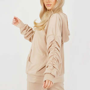 OEM Custom Logo High Quality 100% Cotton Men Flared Tracksuits Heavyweight Men <b>Zip</b> <b>Up</b> <b>Hoodie</b> With Flared Pans - Product Image 4