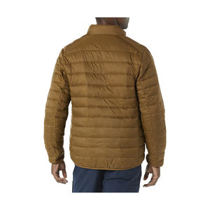 <b>Hooded</b> Solid Color <b>Padded</b> Puffer Cotton Filled Sleeveless Front Logo Customizable <b>Jackets</b> for Men - Product Image 5