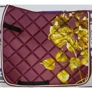 Almohadilla de sillín suave multicolor de espuma personalizable para equitación y doma satinada cuidado de equinos suministros ecuestres - Product Image 1