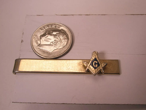 Maçonnique ton or Vintage petite pince à cravate Shriner Scottish Rite Lodge Grand maître Mason Regalia qualité pinces à cravate personnalisées - Product Image 2