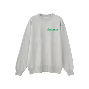 Sudadera Personalizada de Cuello Redondo para Hombre, Estilo Vintage, Tejido Grueso, Color Verde Oscuro, Manga Larga, con Logotipo en la Parte Delantera, Estilo Casual - Product Image 3
