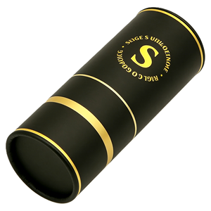 Boîte cylindrique de parfum violette écologique biodégradable avec logo personnalisé, feuille d'or, emballage de tube en papier de luxe pour huile essentielle cosmétique - Product Image 5