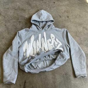 Venta caliente Estilos de moda Custom Distress Bordado Sudadera con capucha Precio al por mayor Sudadera de moda para la impresión digital de invierno - Product Image 1