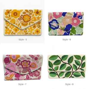 Bolso con cuentas multicolor con asa, bolso de mano, bolso de mano informal, artesanía india, hecho a mano, bolso Baguette, - Product Image 3