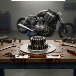 เฟืองโซ่ Z22 สำหรับรถจักรยานยนต์ ฟันตรง (6 สปริง) - Product Image 3