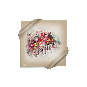 Vintage Designer <b>Silk</b> <b>Scarf</b>-Custom Floral Square Luxury Polyester for All Seasons - Product Image 1