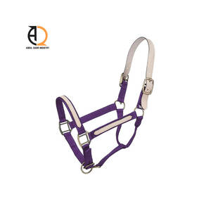 Licol professionnel rembourré en cuir et nylon pour cheval, réglable, avec selle western robuste, haute qualité - Product Image 3