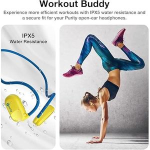 UU000141 Auricolari Bluetooth a Conduzione Aerea Reale, Cuffie Open-Ear con Doppio Microfono per Sport - Product Image 6