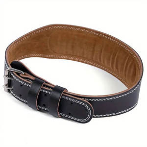 Ceinture à levier en cuir personnalisée pour l'exercice de puissance d'haltérophilie Support de sécurité avec boucle d'haltérophilie personnalisée - Product Image 1