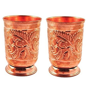 Conception décorative de verre en cuivre pur pour l'eau potable concepteur de verre en cuivre pour hôtel verre en métal pour boire - Product Image 3