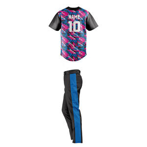 Jersey de béisbol con botón de sublimación personalizado para hombre, uniforme de poliéster transpirable, estampado bordado, jersey de softbol en blanco, venta 2025 - Product Image 4