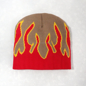 Chapeaux d'hiver de haute qualité Bonnets en tricot avec logo personnalisé et broderie 3D Bonnet en acrylique Jacquard Mohair pour les voyages d'affaires - Product Image 2