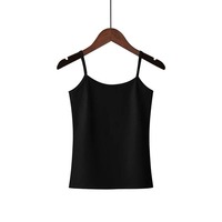 Femmes été décontracté coton hauts licou cou débardeur avec dentelle décoration femme mode T-shirt gilet grande taille Camisoles