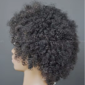 Vrais cheveux humains de l'usine vietnamienne 8-32 pouces Remy Virgin Hair Spring Curly Lace Front Wig avec une trame unique de couleur naturelle - Product Image 1
