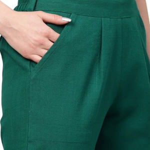 Pantalones de Lona de Corte Regular para Mujer, Estilo Nuevo, Cintura Media, Frente Plano, Alta Calidad, OEM, Precio Económico al por Mayor - Product Image 6